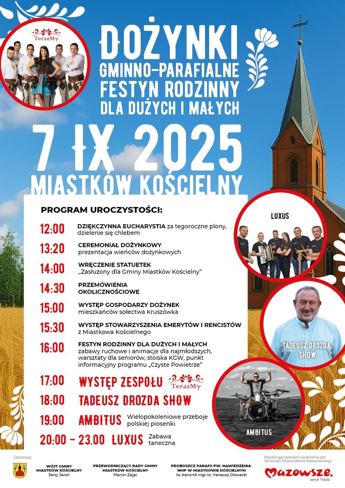 Dożynki Gminno-Parafialne w Miastkowie Kościelnym