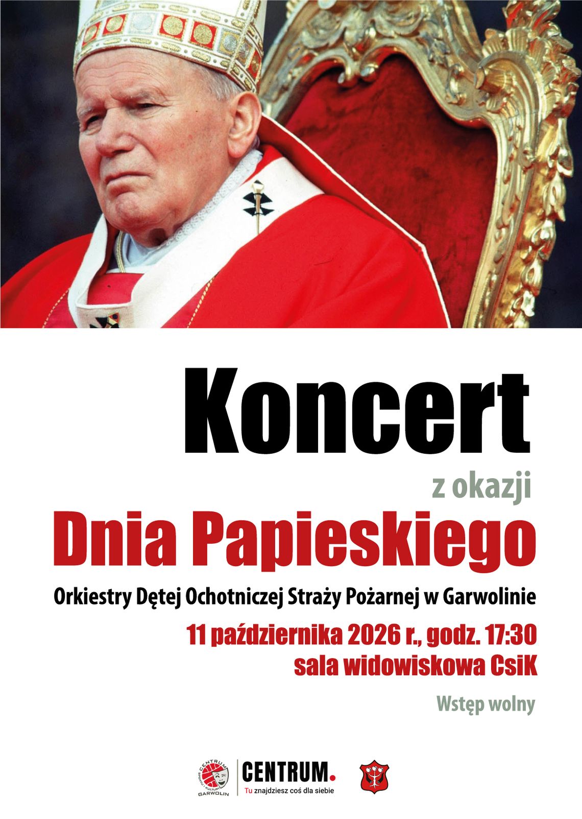 Koncert z okazji Dnia Papieskiego