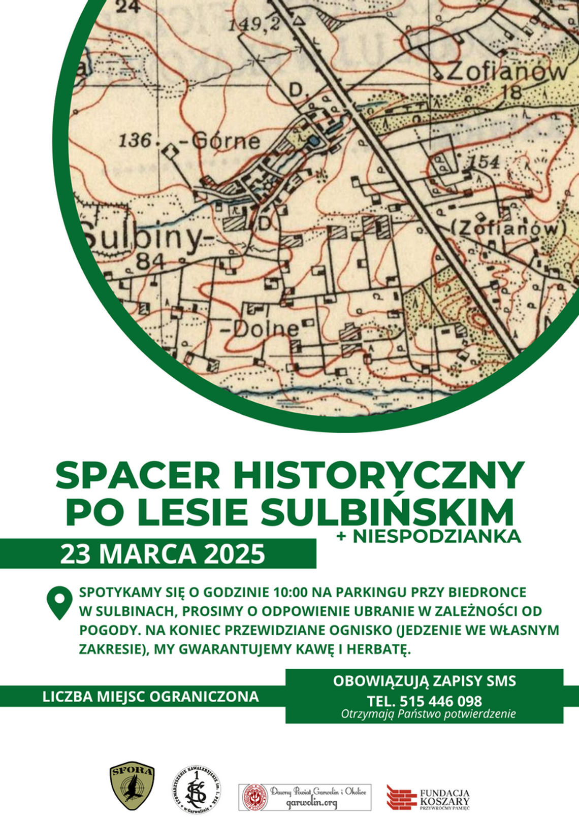 Spacer Historyczny po Lesie Sulbińskim