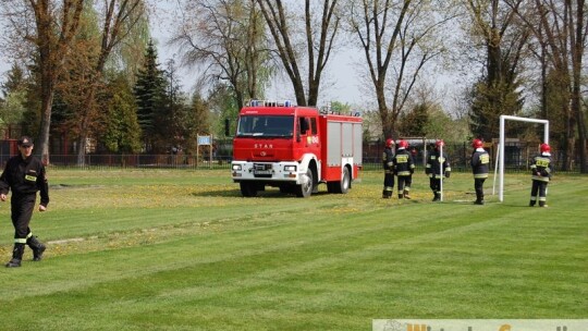 Helikopter na stadionie