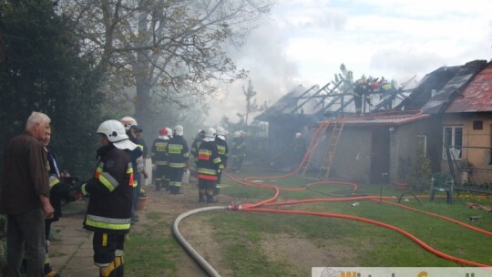 Pożar domu w Feliksinie