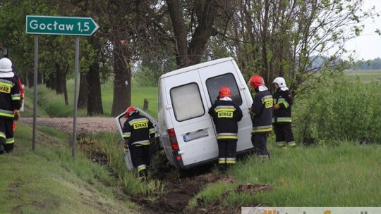 Wypadek na 17 w okolicach Gocławia