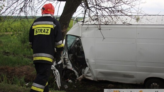 Wypadek na 17 w okolicach Gocławia