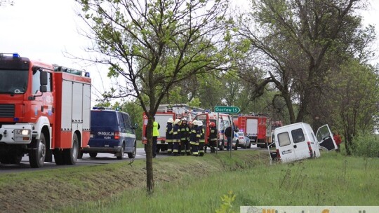 Wypadek na 17 w okolicach Gocławia