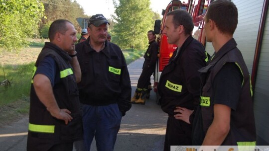 Groźny pożar lasu w gm. Sobolew