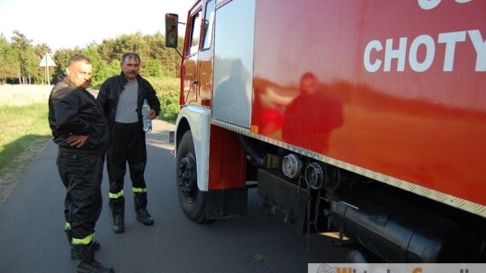 Groźny pożar lasu w gm. Sobolew