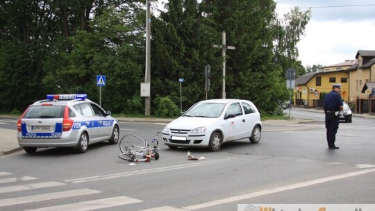 Potrącenie rowerzysty