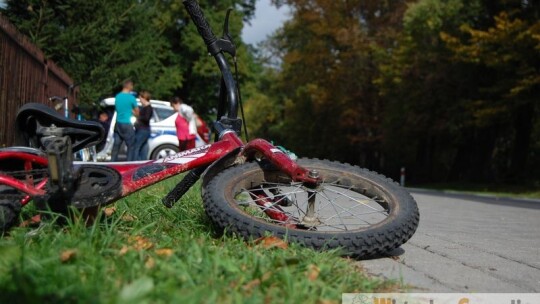 Młody rowerzysta trafił do szpitala