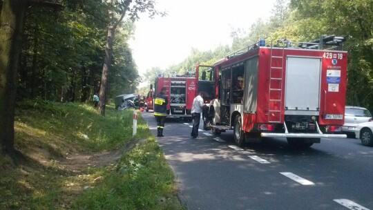 Gm. Pilawa:  Bus zderzył sie z osobówką