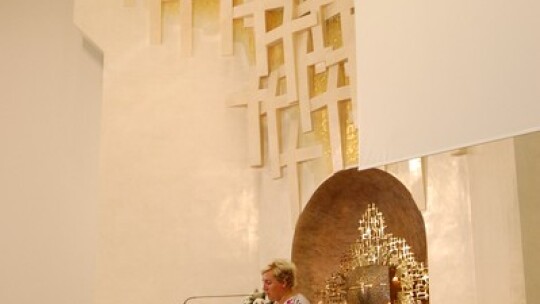 Skromne parafialne dożynki w Garwolinie Skromne parafialne dożynki w Garwolinie