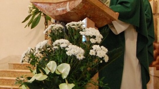 Skromne parafialne dożynki w Garwolinie Skromne parafialne dożynki w Garwolinie