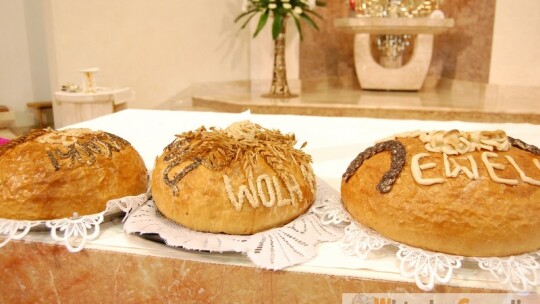 Skromne parafialne dożynki w Garwolinie Skromne parafialne dożynki w Garwolinie