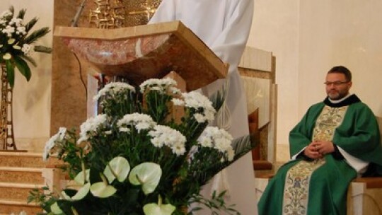 Skromne parafialne dożynki w Garwolinie Skromne parafialne dożynki w Garwolinie