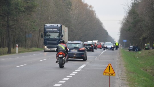 Śmierć motocyklisty na DK 17