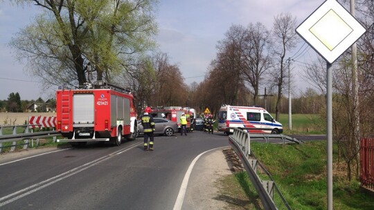 Gm. Borowie: Wypadek w Wilchcie. Są utrudnienia w ruchu