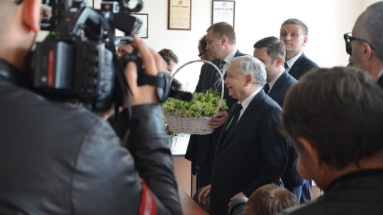 Co Jarosław Kaczyński robił w Garwolinie? [video]