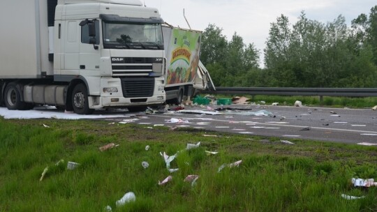 Zablokowana obwodnica przez surówki