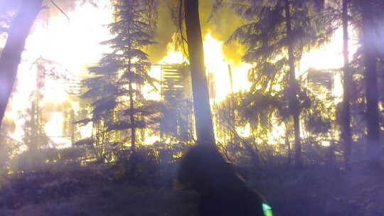 Ogromny pożar w Łaskarzewie. Spalił się Świt Ogromny pożar w Łaskarzewie. Spalił się Świt