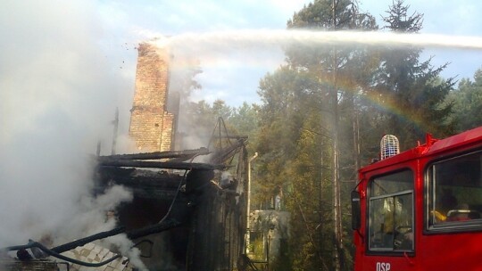 Ogromny pożar w Łaskarzewie. Spalił się Świt Ogromny pożar w Łaskarzewie. Spalił się Świt
