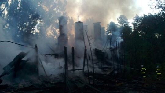 Ogromny pożar w Łaskarzewie. Spalił się Świt Ogromny pożar w Łaskarzewie. Spalił się Świt
