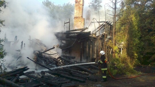Ogromny pożar w Łaskarzewie. Spalił się Świt Ogromny pożar w Łaskarzewie. Spalił się Świt