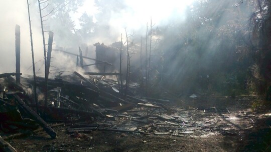Ogromny pożar w Łaskarzewie. Spalił się Świt Ogromny pożar w Łaskarzewie. Spalił się Świt