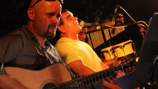 Roczeń, Kowalewski i Sanchez w ogrodzie CSiK