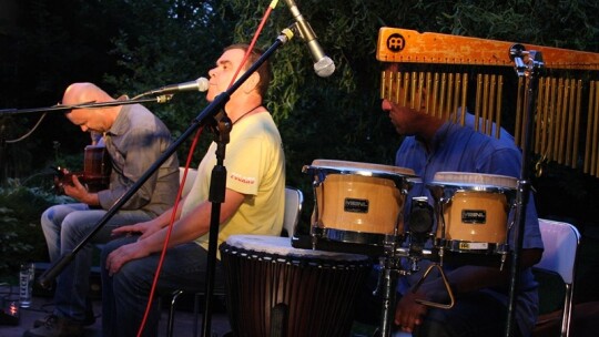 Roczeń, Kowalewski i Sanchez w ogrodzie CSiK