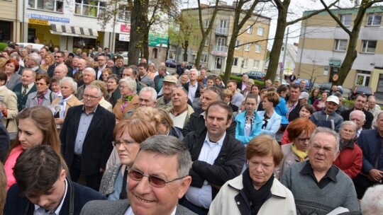 Andrzej Duda w Garwolinie przywitany entuzjastycznie