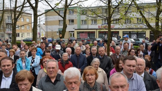 Andrzej Duda w Garwolinie przywitany entuzjastycznie