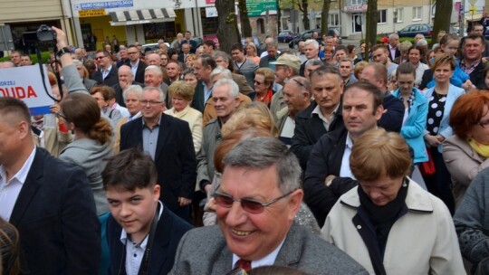 Andrzej Duda w Garwolinie przywitany entuzjastycznie