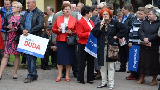 Andrzej Duda w Garwolinie przywitany entuzjastycznie