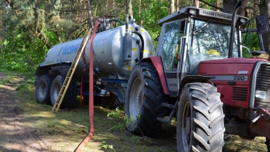 Pożar lasu pod Garwolinem. Zaczęło się od podpalenia pociętej hondy