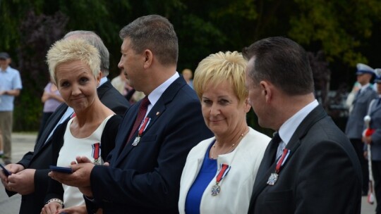 Garwolińscy policjanci ze sztandarem