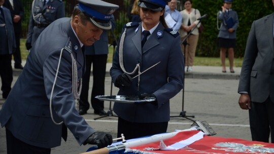 Garwolińscy policjanci ze sztandarem