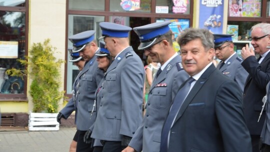 Garwolińscy policjanci ze sztandarem