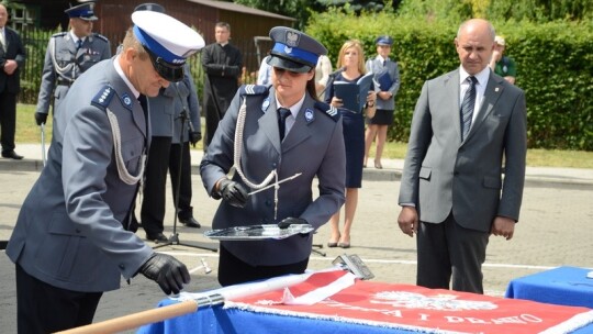 Garwolińscy policjanci ze sztandarem