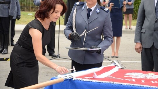 Garwolińscy policjanci ze sztandarem