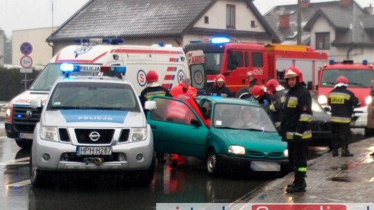 Groźny wypadek na Stacyjnej