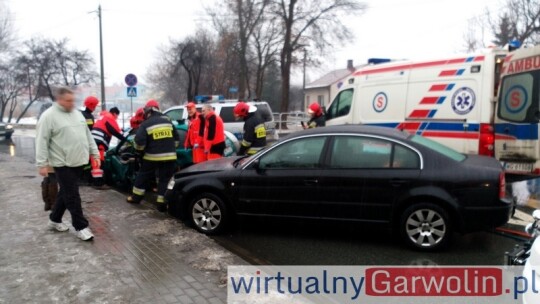 Groźny wypadek na Stacyjnej