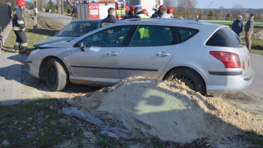 Citroen wjechał w peugeota