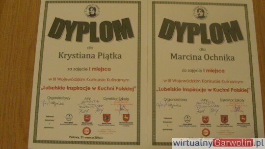 Młodzi kucharze docenieni Młodzi kucharze docenieni