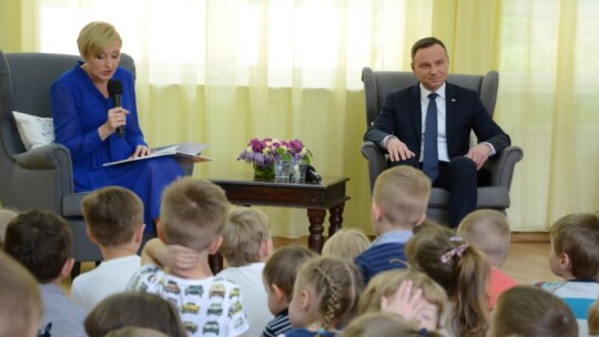 Para prezydencka opowiadała bajki w Michałówce [video]