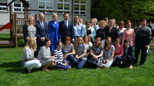 Para prezydencka opowiadała bajki w Michałówce [video]