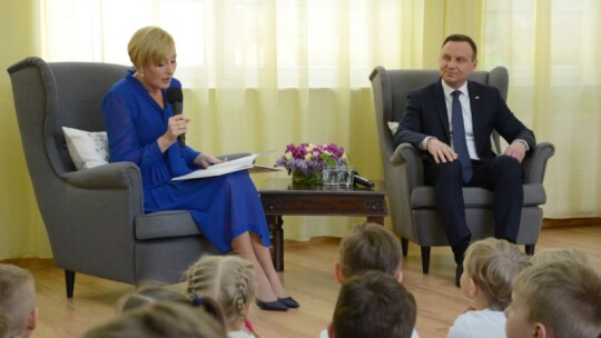 Para prezydencka opowiadała bajki w Michałówce [video]