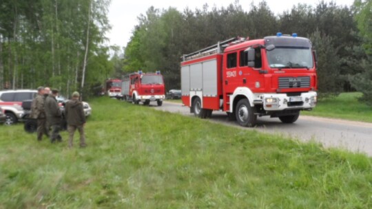 Strażacy sprawdzali się na wypadek pożaru lasu