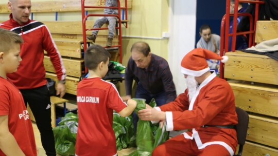 Mikołaj w Akademii Piłkarskiej Wilga Garwolin