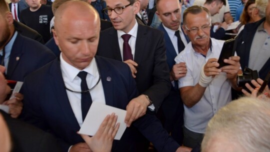 Spotkanie z premierem Morawieckim zakończone awanturą [wideo]