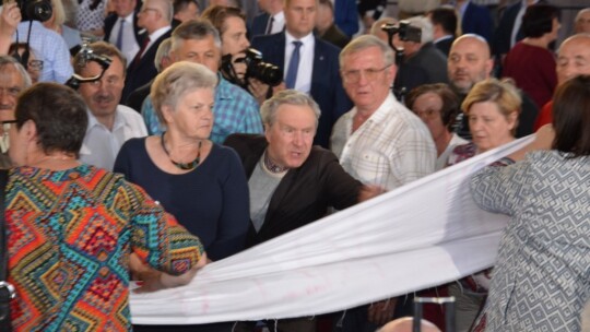 Spotkanie z premierem Morawieckim zakończone awanturą [wideo]