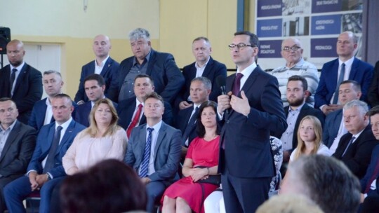 Spotkanie z premierem Morawieckim zakończone awanturą [wideo]